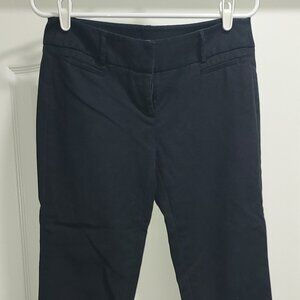 ANN TAYLOR LOFT MARISA CROPPED BLACK COLOR CAPRI PANTS - SIZE 4